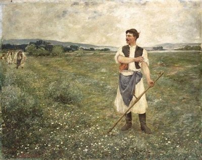 Hombre con guadaña de Otto Baditz